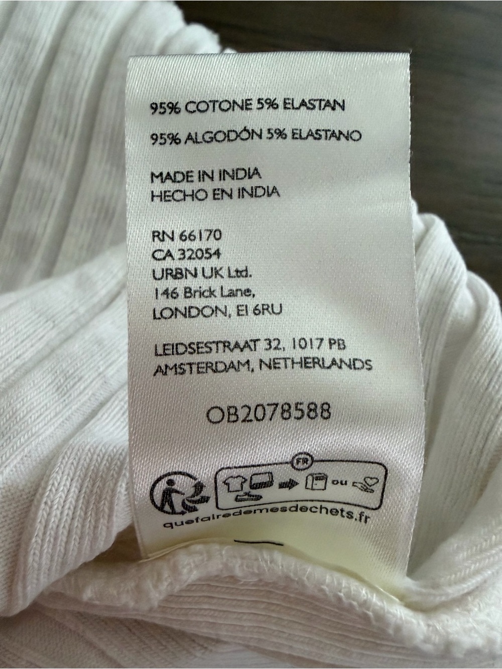Free People Cream Ribbed Button-Front Tank - Picture 7 of 7